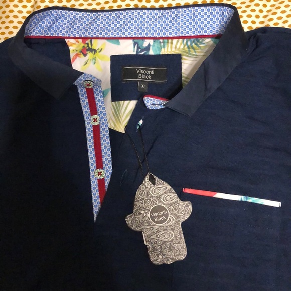 visconti black Other - Men’s Visconti Black XL NWT polo